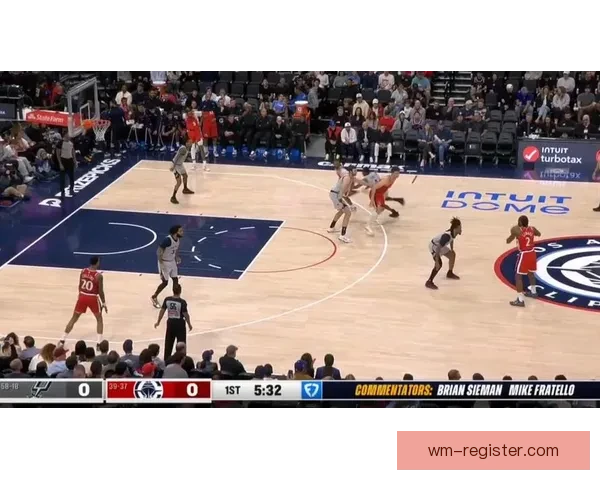 马刺力克快船福克斯砍22分哈珀瓦塞尔联手贡献两双